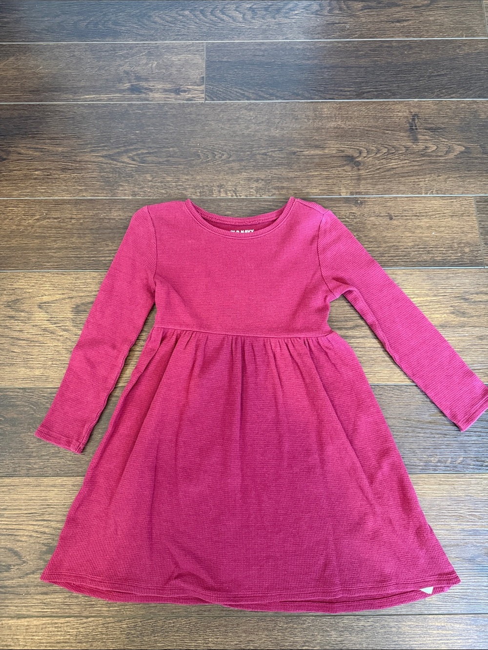 Old Navy Girls' Long Sleeve Pink Knit Dress